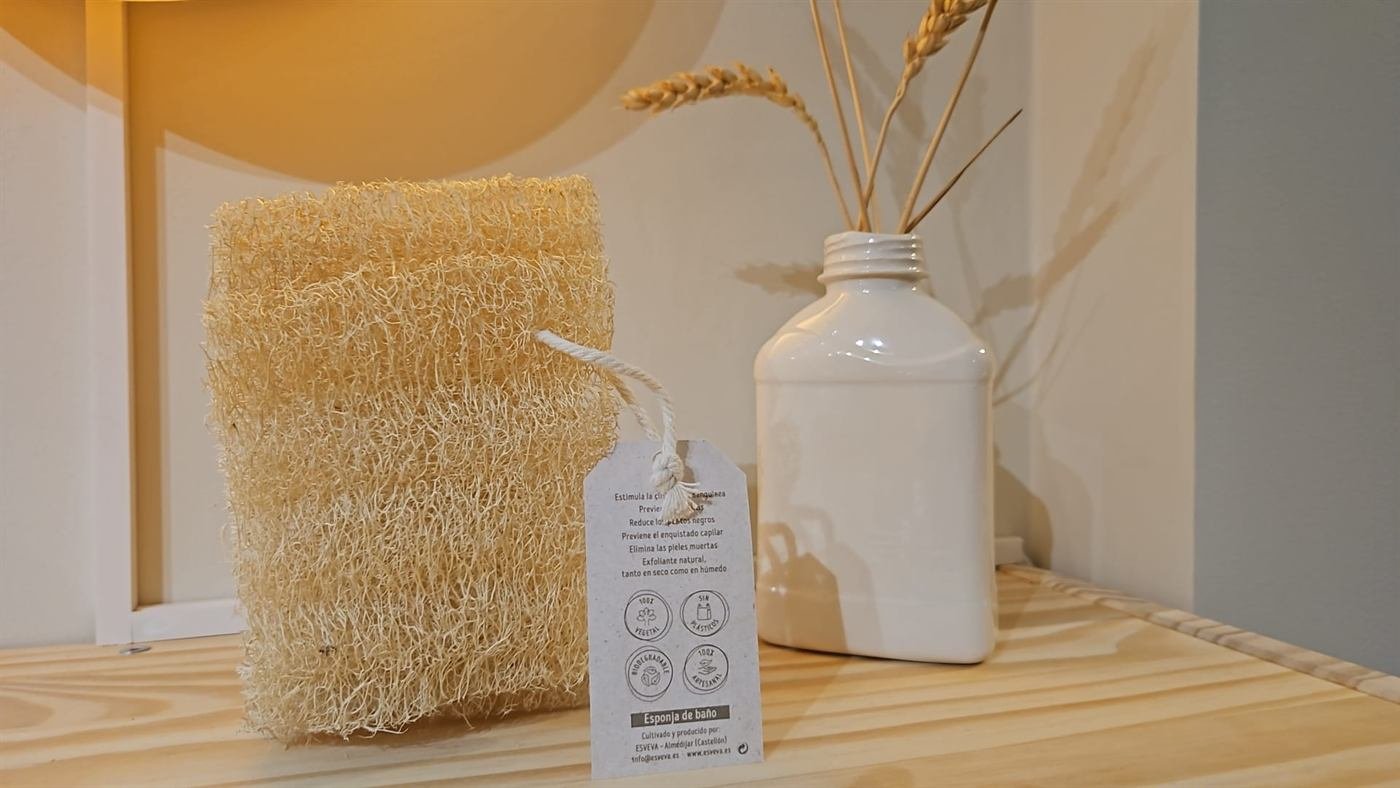 Esponja de baño de luffa