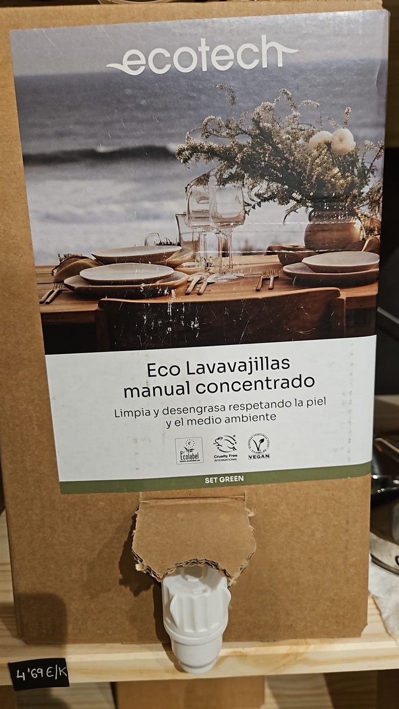 Eco lavavajillas manual concentrado Ecotech