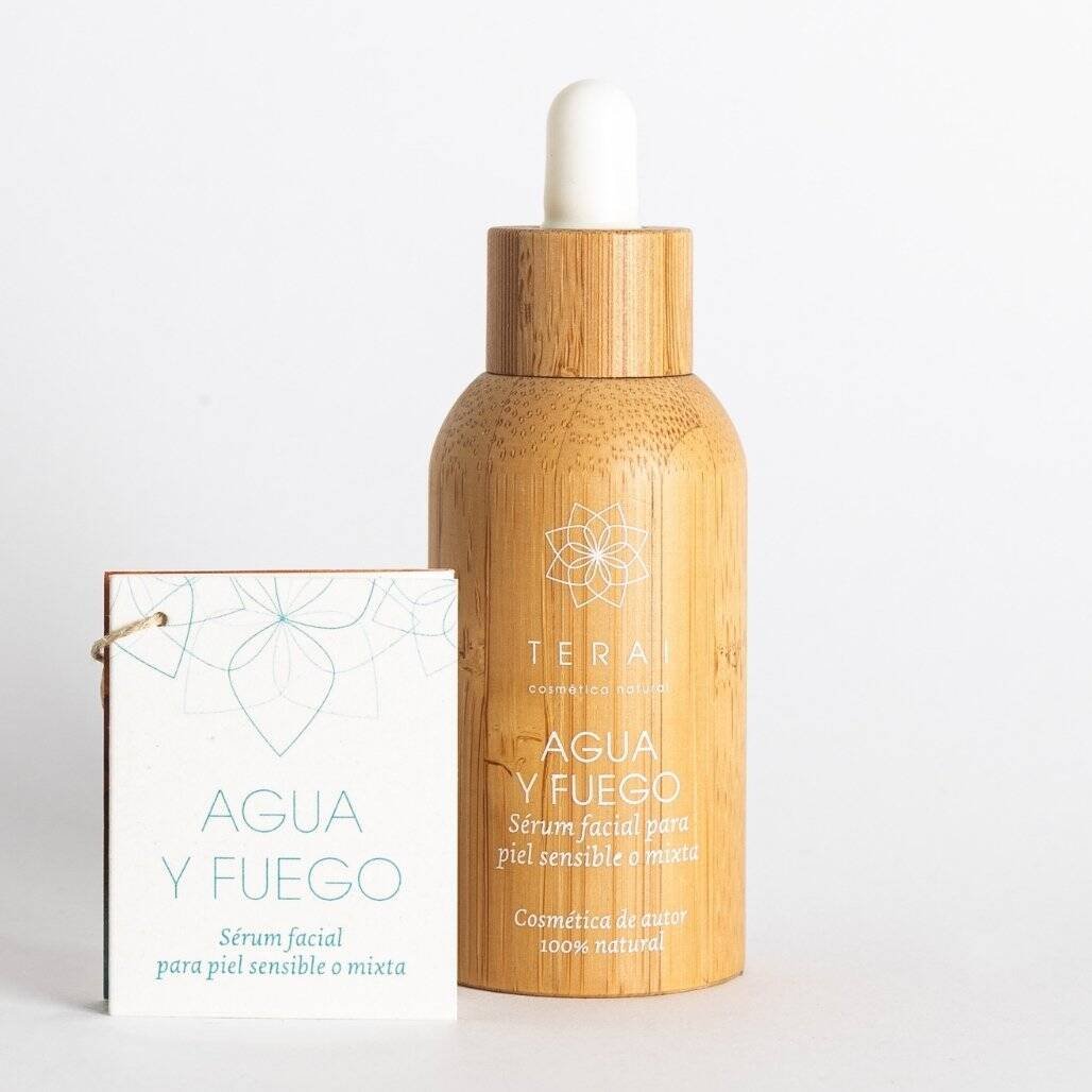 Agua y fuego, sérum facial para piel sensible o mixta Terai